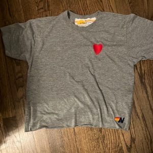🆕️ Aviator Nation Heart Embroidery Boyfriend Tee